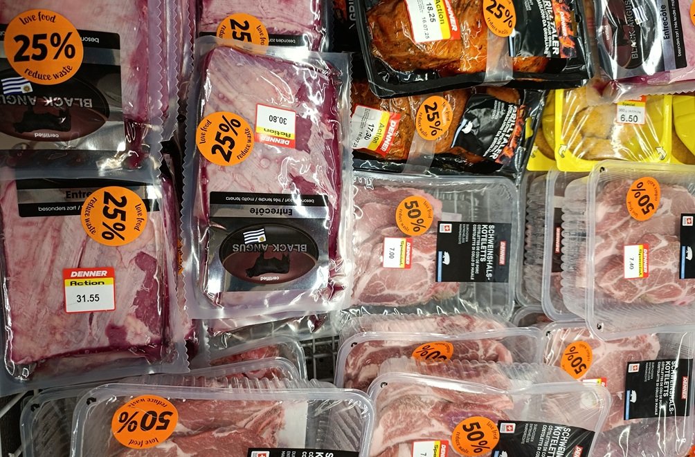 Up to 50% off in supermarket before closure